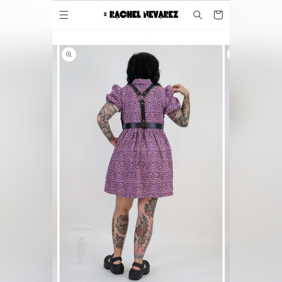 byrachelnevarez Charm School Dropout Dress (L) - Lavender Leopard - Picture 7 of 8